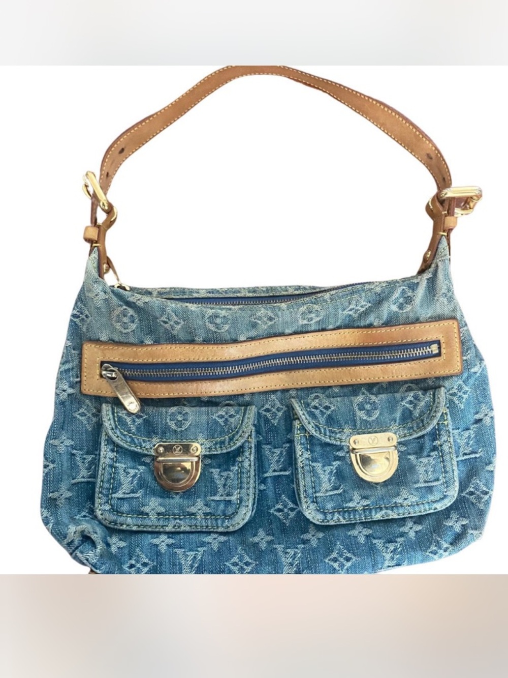 Denim Louis Vuitton Bag - vintage